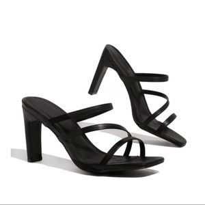 Black strap sandal